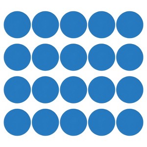 Unique Bargains Self-Adhesive Waterproof PVC Classroom Round Floor Sticker 20 Pcs - 1 of 4