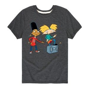 Boys' - Hey Arnold! - HA Air Guitar Short Sleeve Graphic T-Shirt - 1 of 4
