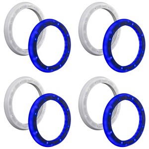 Kicker (4 Pair ) 51KLSR88 - 8.8-Inch to 8-Inch LED Adapter Ring For Marine Speakers - 1 of 4