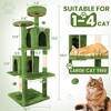 Modern Multicoloured 600GSM Soft Plush Cat Tree Pet Tower with Top Perch and Hanging Ball - 2 of 4