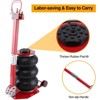 Portable 3-Ton Pneumatic Car Jack, Air Jack, 15.7" Lift Height, 3 Tons/660 LBS Load Capacity, Fast-Lifting Pneumatic System, Adjustable Handle - 2 of 4