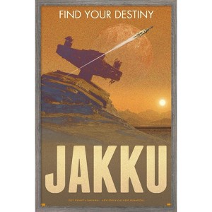 Trends International Star Wars: Jakku - Find Your Destiny by Russell Walks Framed Wall Poster Prints - 1 of 4