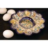 Blue Rose Polish Pottery 131 Vena Egg Plate - 2 of 2