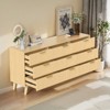 Buenhomino Modern Chest of Drawers with 9 Drawers,Deep Drawers,Clothes Organizer,Large Storage Cabinet for Living Room, Bedroom,Hallway, Oak - 2 of 4
