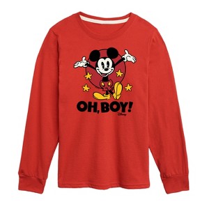 Boys' - Disney - Mickey Mouse Long Sleeve Graphic T-Shirt - 1 of 4