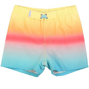 RuggedButts Toddler Boys UPF50+ Swim Trunks - 1 of 4