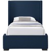 Meridian Furniture,Oxford Linen Textured Fabric Bed - 2 of 4