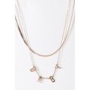 Slickblue Women's Pendant Necklace, Gold "Baby" Letter Charm on Double Snake Chain, Chic Style, 15-16" - 2 of 2