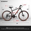 NicBex 27.5" Mountain Bike with Front Suspension for Adults,21-Speed Shifter Lever with Gear Indicator,High Carbon Steel Frame,Disc Brake - 2 of 4