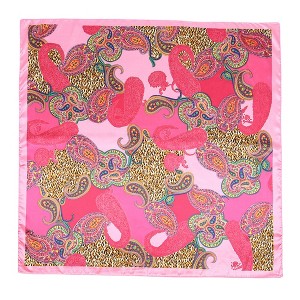 Anna-Kaci Women's Satin Square Scarf with Paisley Print Pattern 35.5×35.5 Inches - 1 of 4
