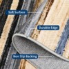 Modern Runner Rug Washable Striped Accent Carpet Non-Slip, Stain-Resistant Entry Rugs Low Pile Hallway Rug - 2 of 4