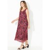 Catherines Women's Plus Size Printed Lace Dress - 4 of 4