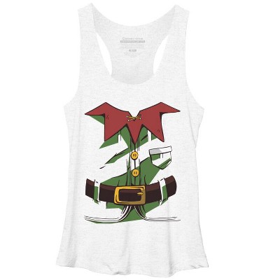 Women's Design By Humans Papa Elf Christmas Shirt Papa Elf Shirt for Men Papa Elf By rasok Racerback Tank Top