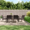 vidaXL Garden Dining Set Brown, Black, Cream White - 2 of 4