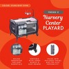 Baby Trend PY86C01B Trend-E Portable Pack and Play Bassinet Baby Nursery Center Play Yard with Braked Wheels and 3 Hanging Toys, Starlight Pink - 2 of 4