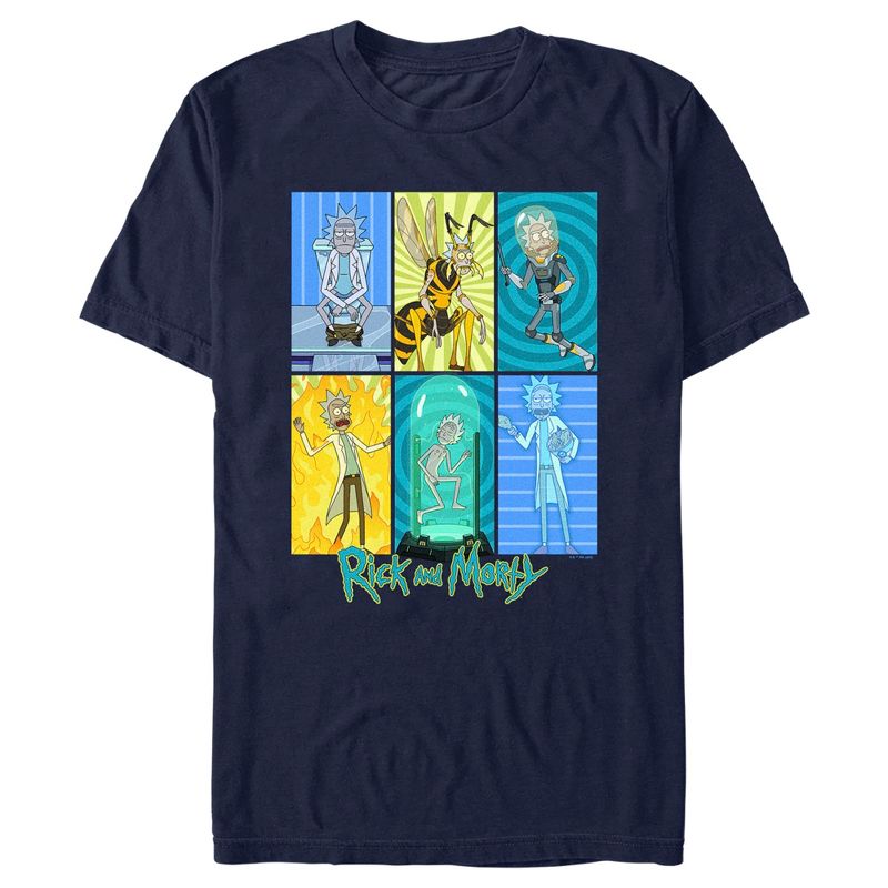 Men's Rick And Morty The Many Forms of Rick T-Shirt, 1 of 6