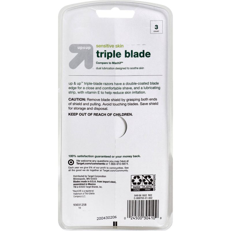 Men&#39;s Triple Blade Disposable Razor - 3ct - up &#38; up&#8482;, 3 of 9