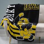Sleep Squad Iowa Hawkeyes 60 x 80 Raschel Plush Jersey Blanket