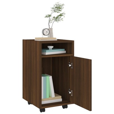 CLIHOME Filing File Cabinet for Home Office, Small Rolling File Cabinet, Printer Stand, Hanging File Folders