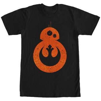 Star Wars The Force Awakens Mens T-Shirt - Black BB-8 Rolling Sketch Image (2X-Large)