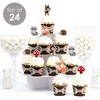 Big Dot of Happiness Woodland Creatures - Cupcake Decoration - Baby Shower or Birthday Party Cupcake Wrappers and Treat Picks Kit - Set of 24 - 2 of 4