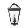 Talbot Outdoor Pendant Light - Black Iron, 4 Bulbs, Dimmable, Wet Rated, 19.5" x 33.75" - 2 of 4