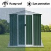 NicBex 6*4ft Outdoor Storage Shed Metal Garden Shed with Single Door and Apex Roof, Weatherproof and Durable, for Garden Tools and Equipment - 4 of 4