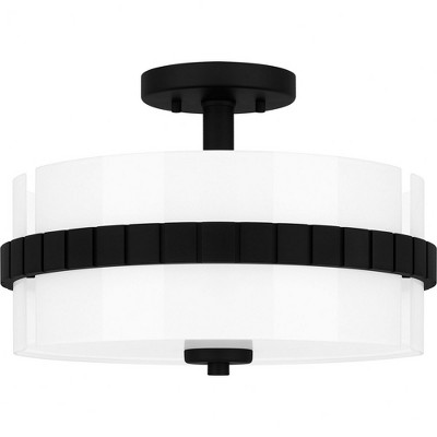 Quoizel Lighting 2 - Light Semi-Flush Mount in  Matte Black