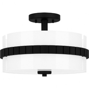 Quoizel Lighting 2 - Light Semi-Flush Mount in  Matte Black - 1 of 4