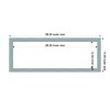 Amanti Art 14"x38" Sky Blue Rustic Framed Magnetic Dry Erase Board - 4 of 4