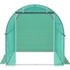 ORRD Walk-in Tunnel Greenhouse, 9.8x6.6x6.6 ft, Portable Plant Hot House with Zipper Door & Roll-Up Windows - 4 of 4
