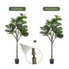 ArtificialTree, Tall Fake Plants for Indoor Outdoor Decor, Large Faux Tree for Home Office Decor Living Room Porch Patio - 4 of 4