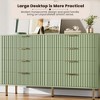 Fluted 8 Drawer Storage Dresser, Tall Modern Chest with Ample Deep Drawers and Wide Top - 4 of 4