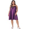 Agnes Orinda Women's Plus Size Lace Spaghetti Lounge Nightgowns - 3 of 4