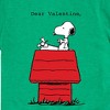 Boys' - Peanuts - Dear Valentine Snoopy Short Sleeve Graphic T-Shirt - 2 of 4