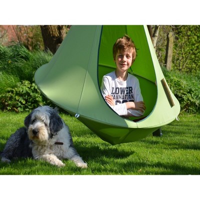 Green Polyester Hanging Hammock Chair for Kids