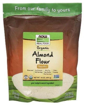 Organic Almond Flour Super Fine by Now Foods  -  1 lb Bag