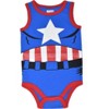 Marvel Avengers Captain America Iron Man Hulk Spider-Man 5 Pack Bodysuits Multicolor  - 2 of 4