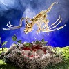 Pterosaur Skeleton Plastic Hanging Halloween Decoration, 35 1/4 x 11 3/4 - 2 of 4