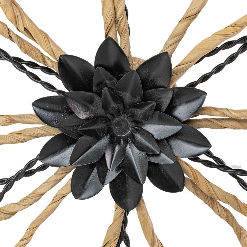 Black Flower Metal & Reed Wall Art - Foreside Home & Garden, 5 of 7