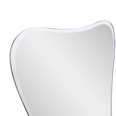 Flared Frameless Rectangular Beveled Wall Mirror 24"x35.5"
