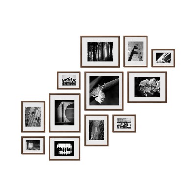 Haus and Hues Sloane Gallery Wall Frame Set with Real Glass and Mat