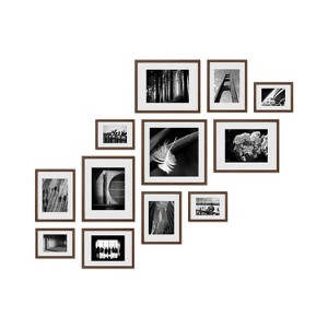 Haus and Hues Sloane Gallery Wall Frame Set with Real Glass and Mat - 1 of 4