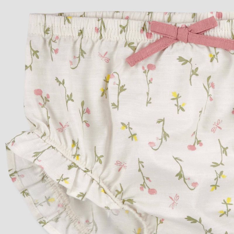 Carter&#39;s Just One You&#174;️ Baby Girls&#39; 3pc Floral Top &#38; Bottom Set with Hat - Cream, 3 of 8