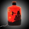 Stony Creek 8.0 Inch Halloween Pre-Lit Glass Bottle Moon Witch Bats Novelty Sculpture Lights - 2 of 3