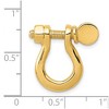 Black Bow Jewelry 14k Yellow Gold Large Shackle Link Moveable Pendant - 4 of 4