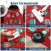 Washable Rug, Christmas Rugs with Non Slip Rubber Backing, Xmas Holiday Printed Carpet, Low Pile Stain-Resistant Winter Rug, Soft Indoor Carpet - 3 of 4