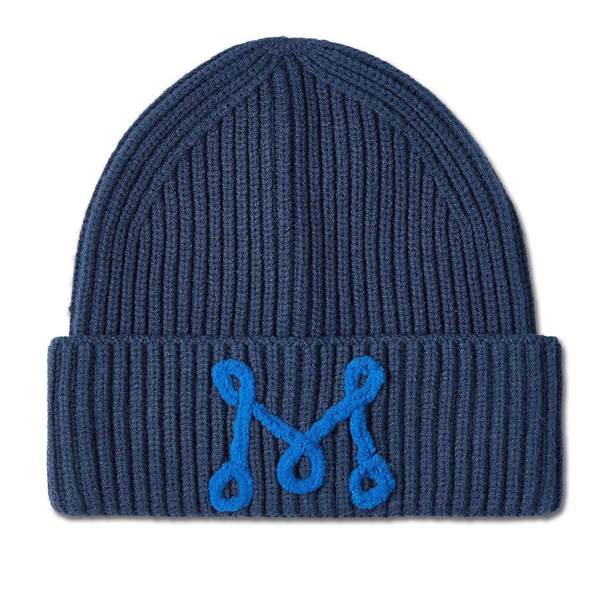Memoi Boys Ribbed "M" Yarn-Embroidered Rayon-Blend Beanie - thumbnail 4
