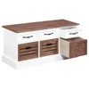 Coaster Alma Traditional 3 Drawer Storage Wood Bench - 3 of 4