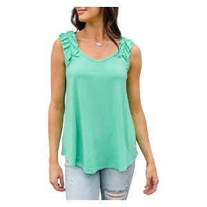 Women's Cherry Girl Tank - 1clique co. - 1 of 4